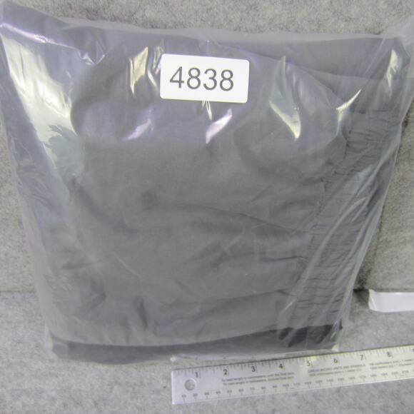 Russell Athletic Pants Mens Large Gray Black Track Warm Up Mesh Lined Polyester - Picture 10 of 10